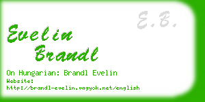 evelin brandl business card